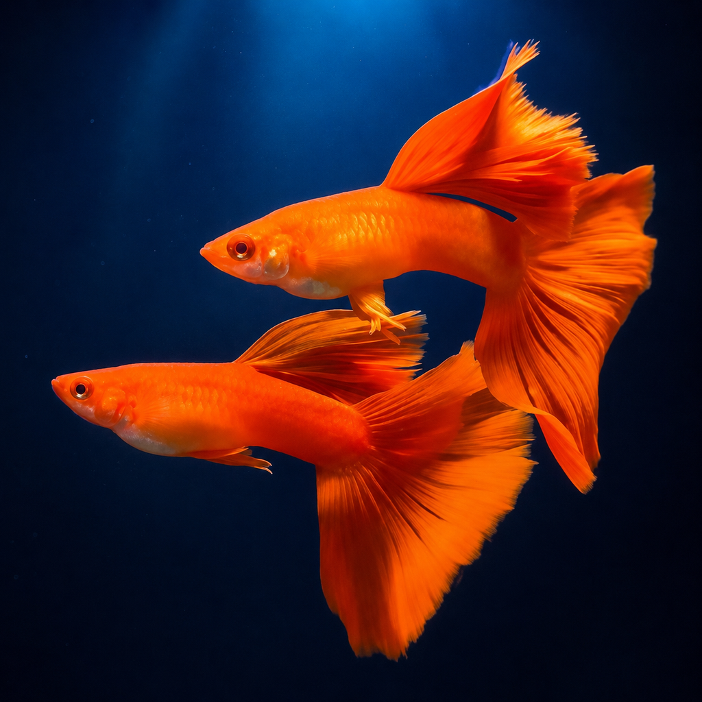 Albion full red guppys