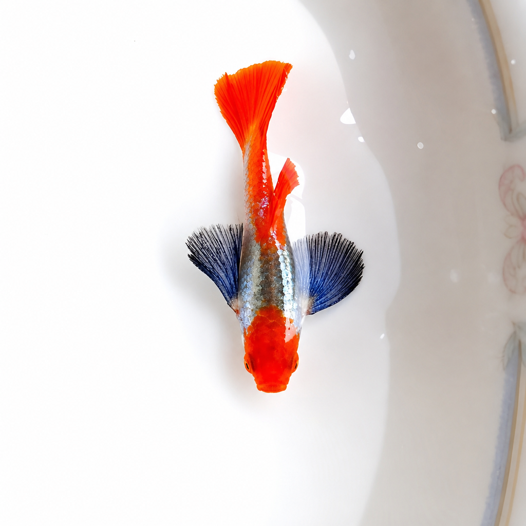 Platinum Koi Dumbo Guppy