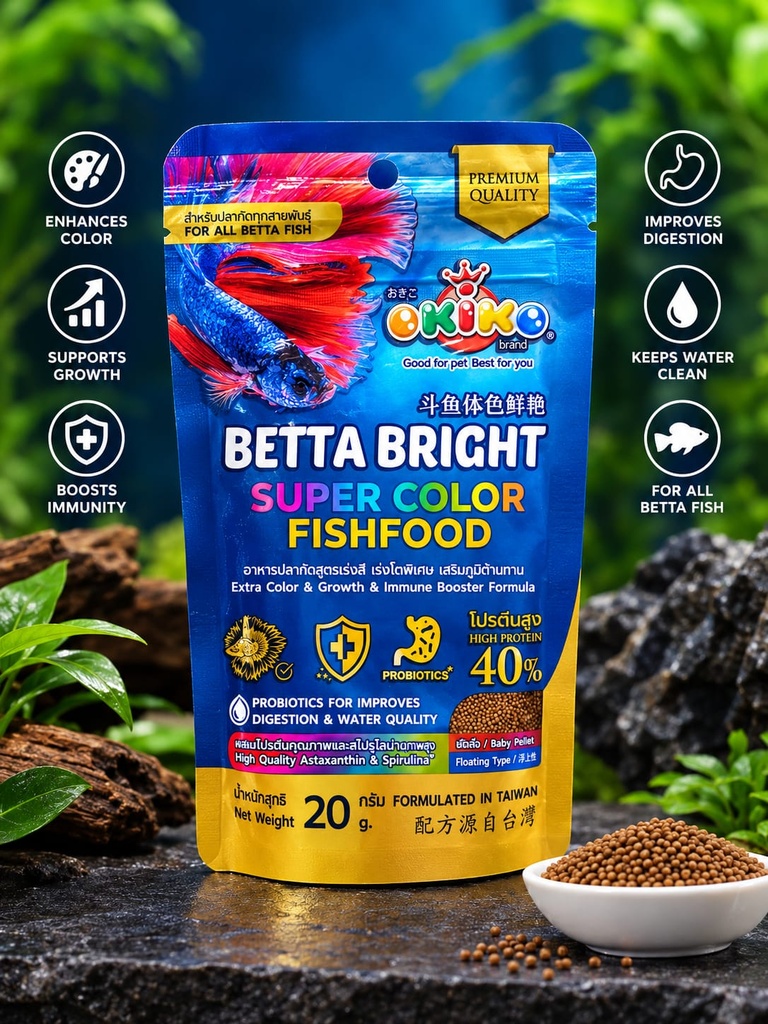 Okiko Betta Food 20gm
